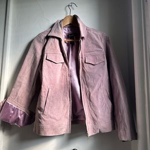 Lavender suede jacket